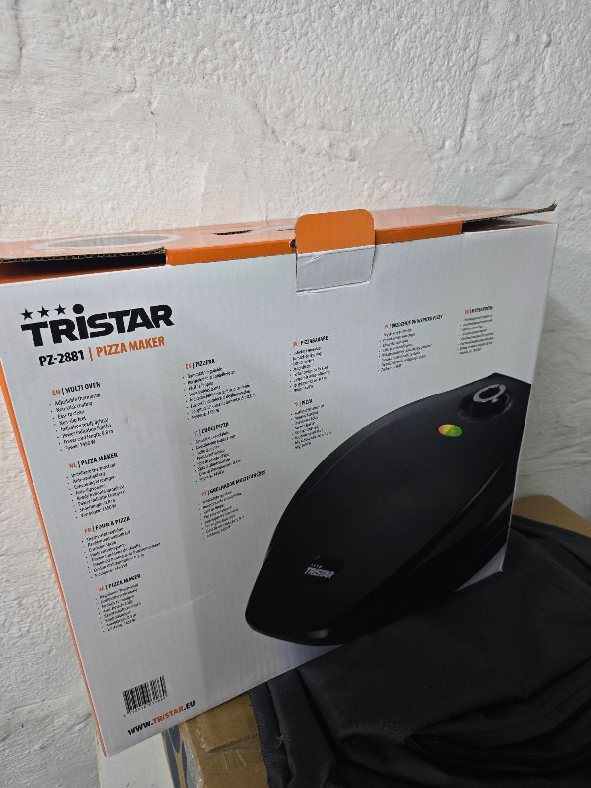 Pizza maker tristar, Ophalen