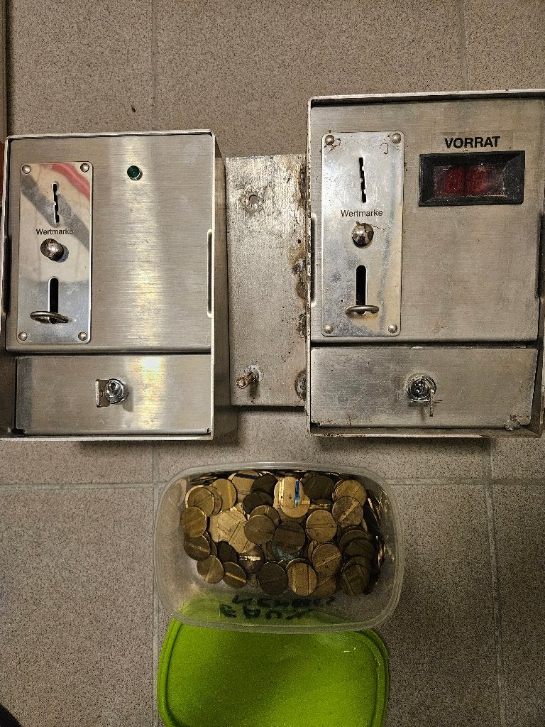 Monnayeurs à jetons, Enlèvement ou Envoi, Utilisé