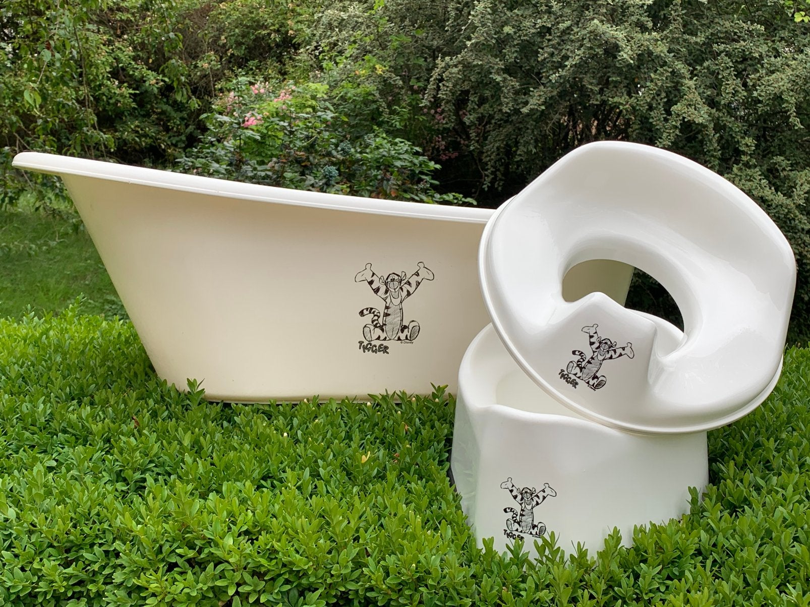 Tigrou - ensemble baignoire, petit pot et réducteur toilette, Enlèvement, Comme neuf, Baignoire