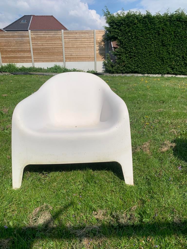 2 Witte ikea tuinstoelen, Enlèvement, Comme neuf