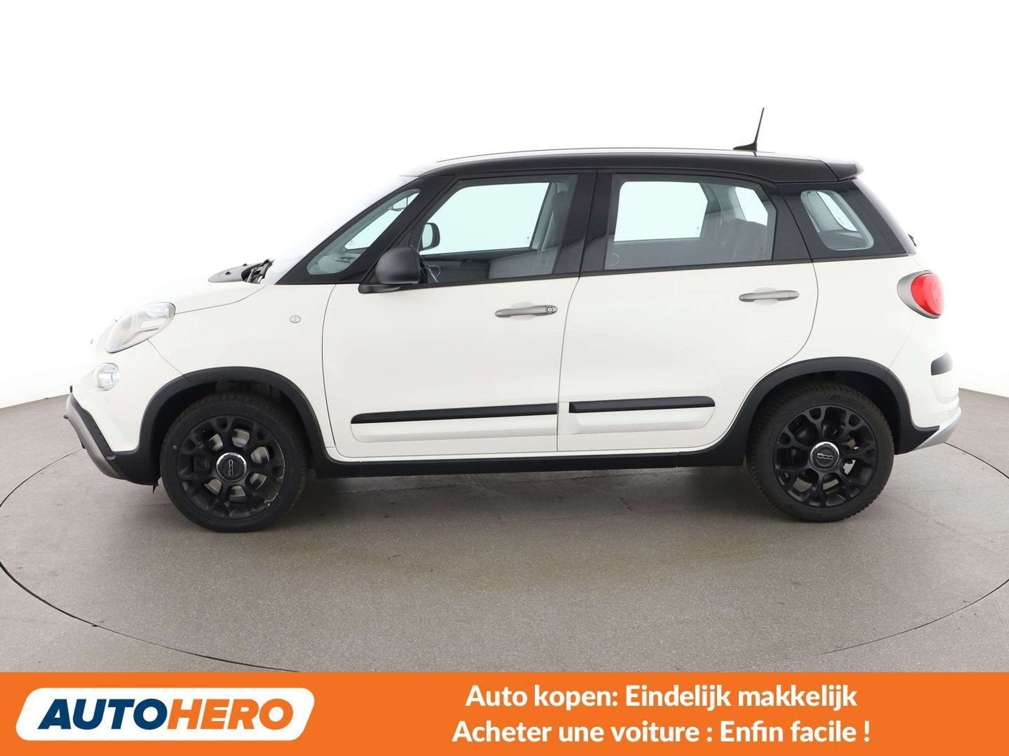 Fiat 500L 1.4 Turbo City Cross (bj 2018), Auto's, Voorwielaandrijving, Stof, Gebruikt, Zwart