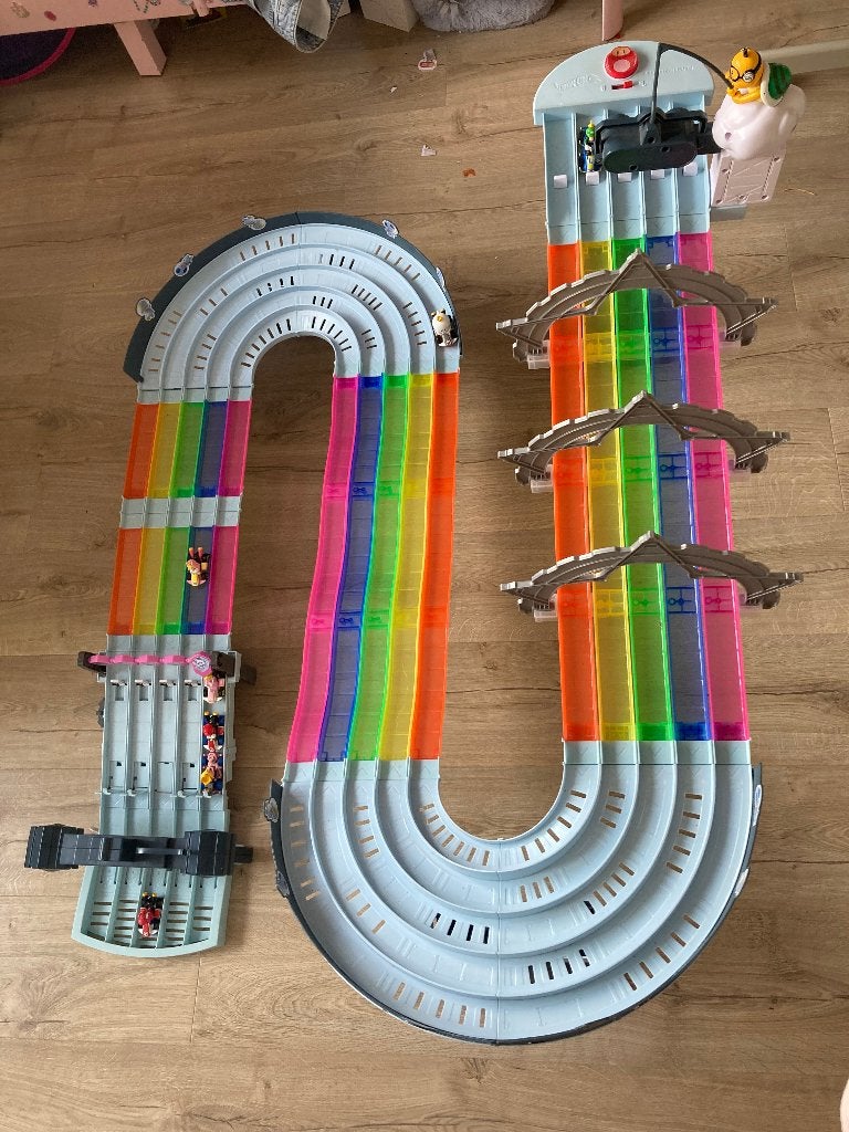 Hot Wheels Super Mario Kart Regenboog Racebaan, Ophalen, Zo goed als nieuw, Racebaan, Hot Wheels