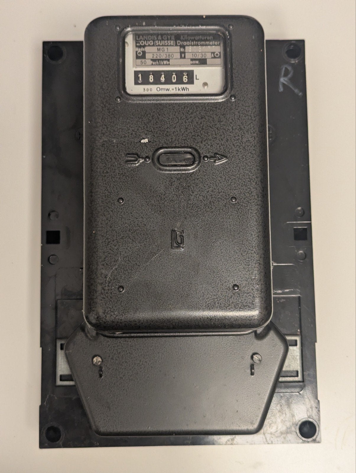 analoge elektriciteitsmeter tussenmeter, Doe-het-zelf en Bouw, Ophalen of Verzenden