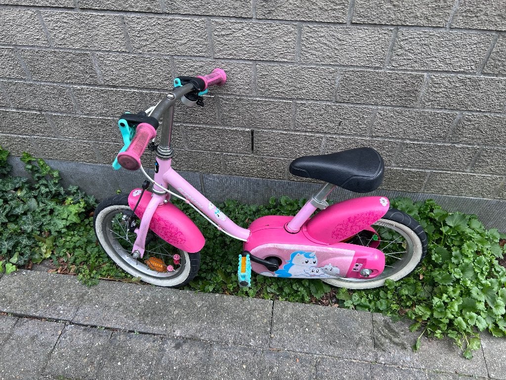 Kinderfiets 14”, Ophalen, Gebruikt, Velgrem, Minder dan 16 inch