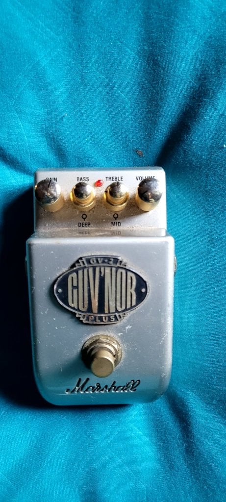 Marshall GV-2 Guv'nor Plus Overdrive / Distortion Pedaal, Musique & Instruments, Enlèvement ou Envoi, Utilisé, Distortion, Overdrive ou Fuzz