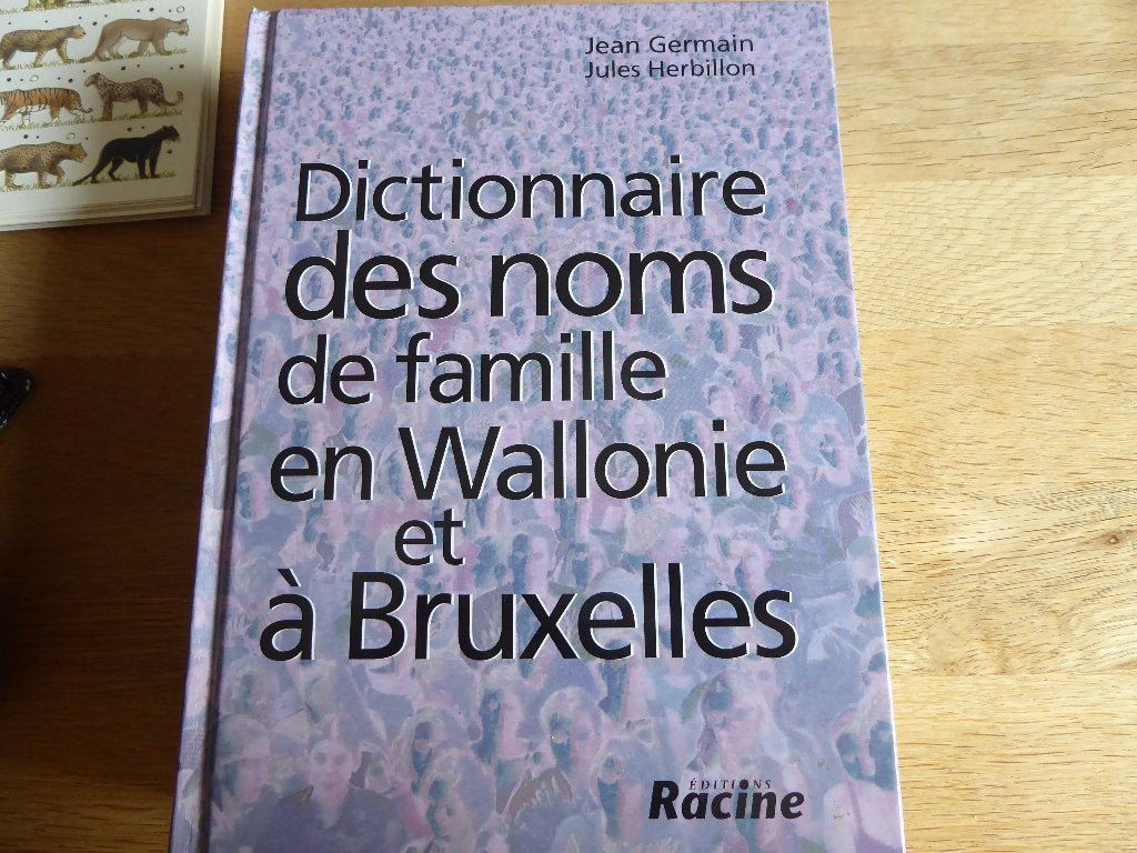 Dictionnaire des nom de familles en Wallonie et Bruxelles, Neuf, 14e siècle ou avant, Enlèvement, Jean Germain  Jules Herbillon