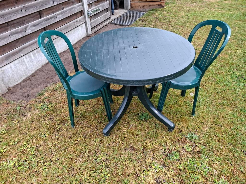 Terras  tafeltje, Ophalen
