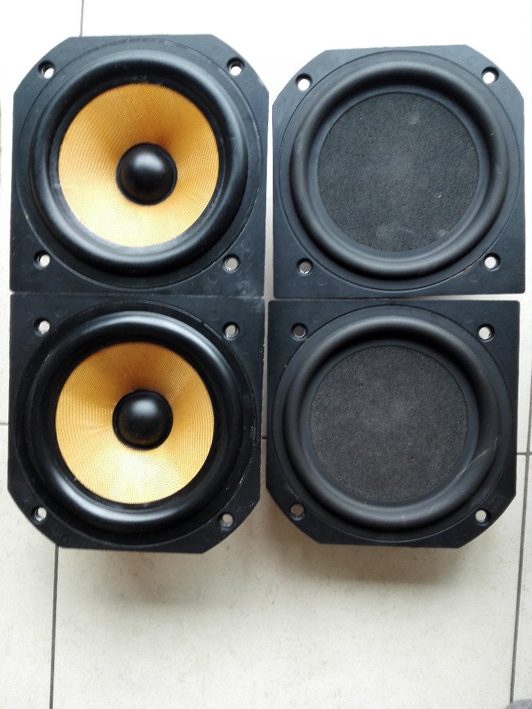 B&W DM7 mkII luidsprekers /4 stuks/ in perfecte staat, Ophalen, Zo goed als nieuw, 60 tot 120 watt, Bowers & Wilkins (B&W)