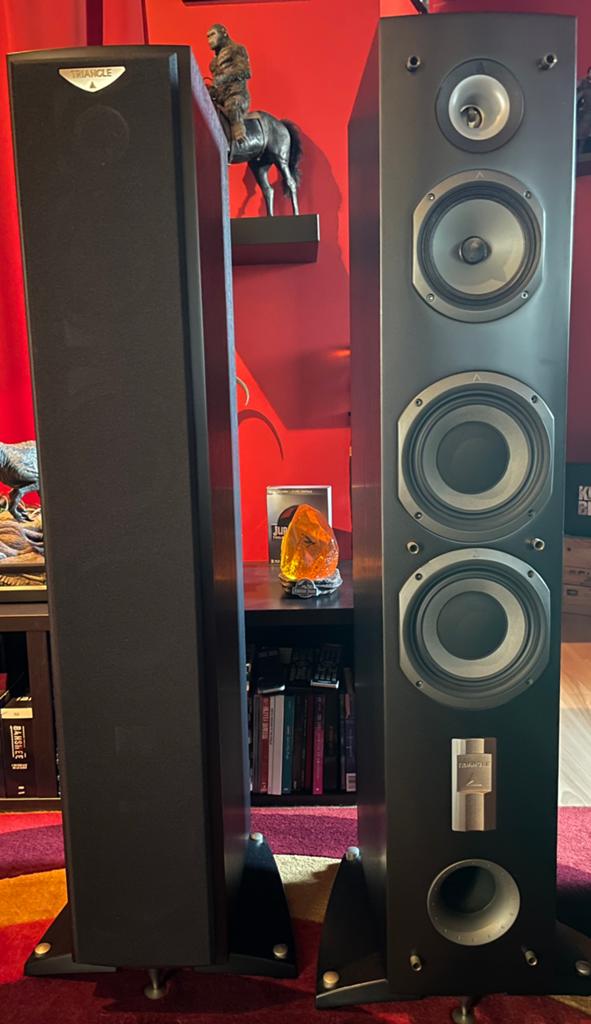 Enceinte triangle ex, Autres marques, 60 à 120 watts, Comme neuf, Enlèvement