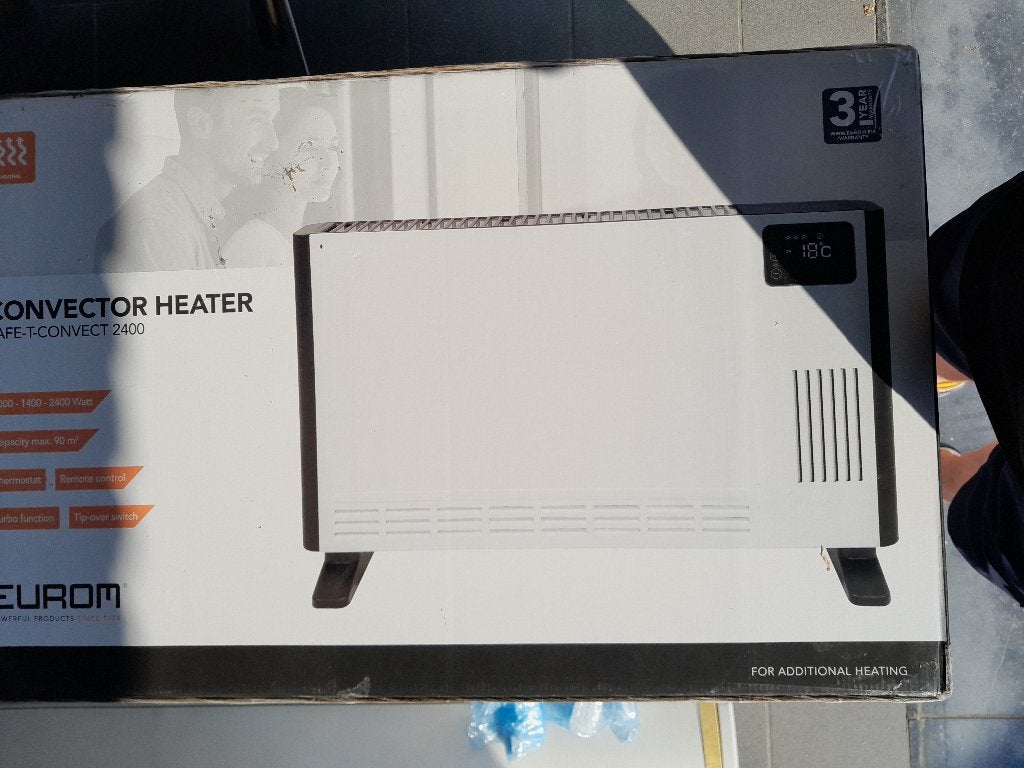 Eurom Safe-T-Convect 2400W Convector 5 stuks, Doe-het-zelf en Bouw, Verwarming en Radiatoren, Ophalen, 30 tot 80 cm, Radiator