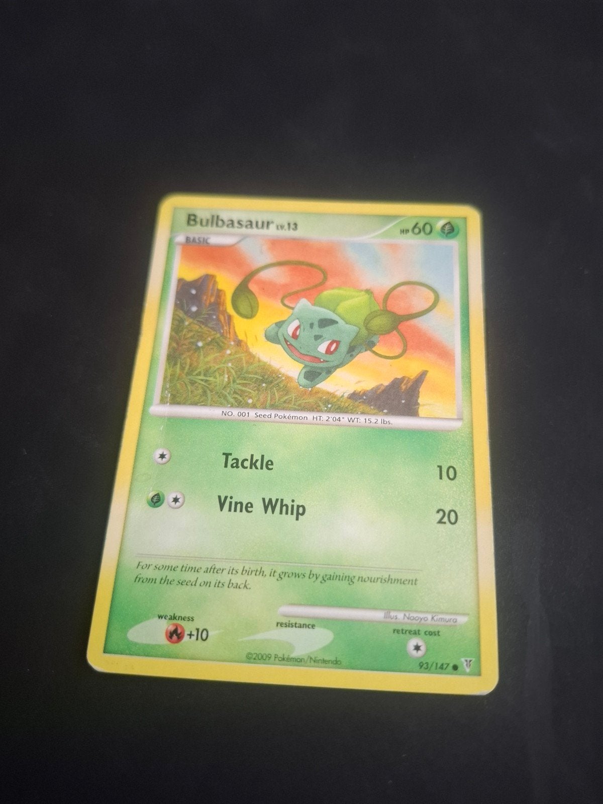 Bulbasaur Pokémon Kaart - Lv.13, HP60 (Gebruikt), Ophalen of Verzenden