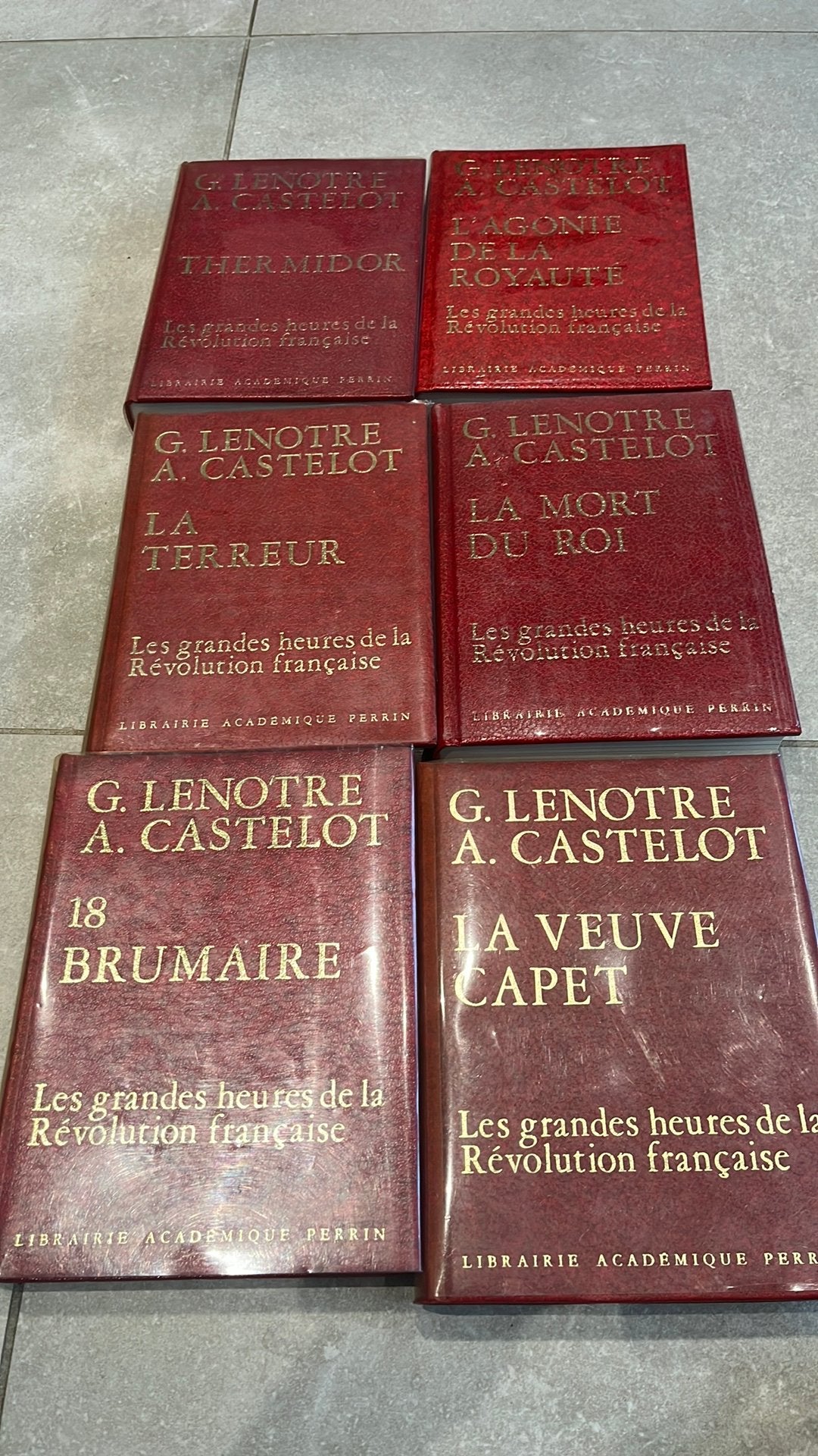 Lenotre / Castelot, Ophalen