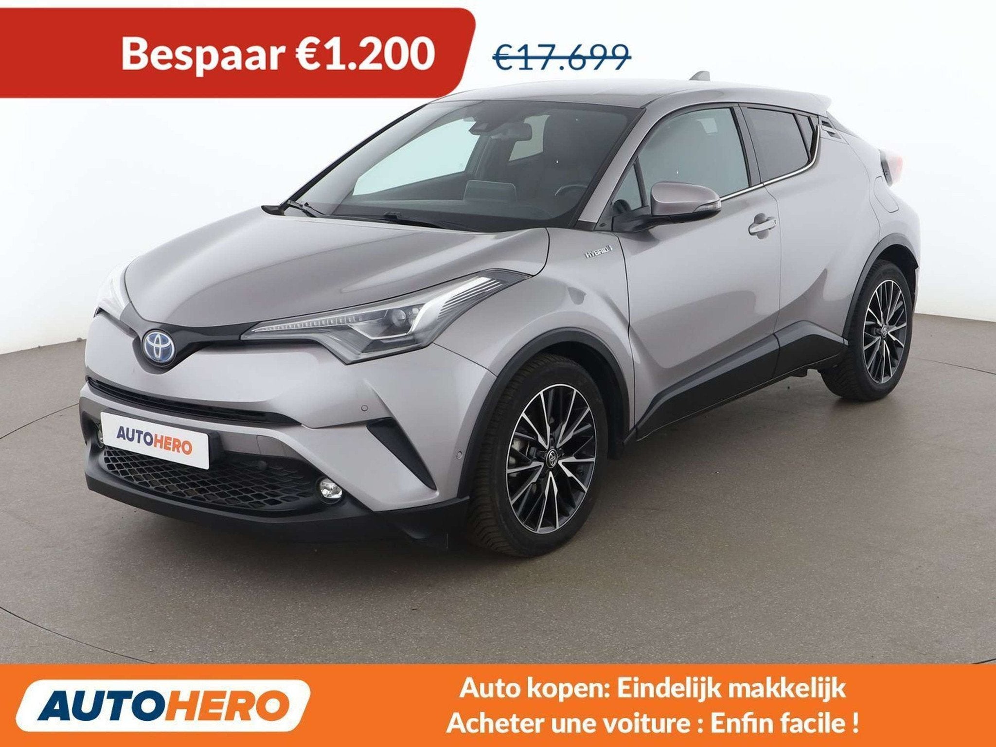 Toyota C-HR 1.8 Hybrid Active (année de construction 2018), Autos, Argent ou Gris, Achat, https://public.car-pass.be/vhr/6843298c-044f-4c4f-b3ee-120499ce7dc6
