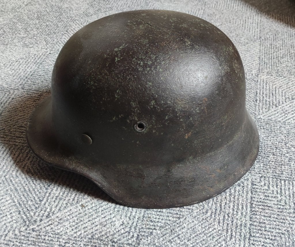 Stahlhelm allemand M40, Collections, Enlèvement ou Envoi, Armée de terre, Casque ou Béret