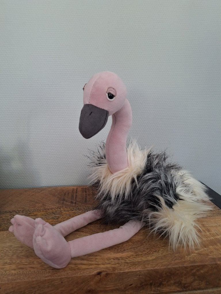 Jellycat ramonda ostrich - nieuw - ooievaar, Kinderen en Baby's, Speelgoed | Knuffels en Pluche, Ophalen of Verzenden, Nieuw, Jellycat
