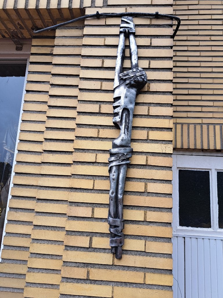 Keramiek Vintage wandsculptuur Kruisbeelden sierborden, Ophalen