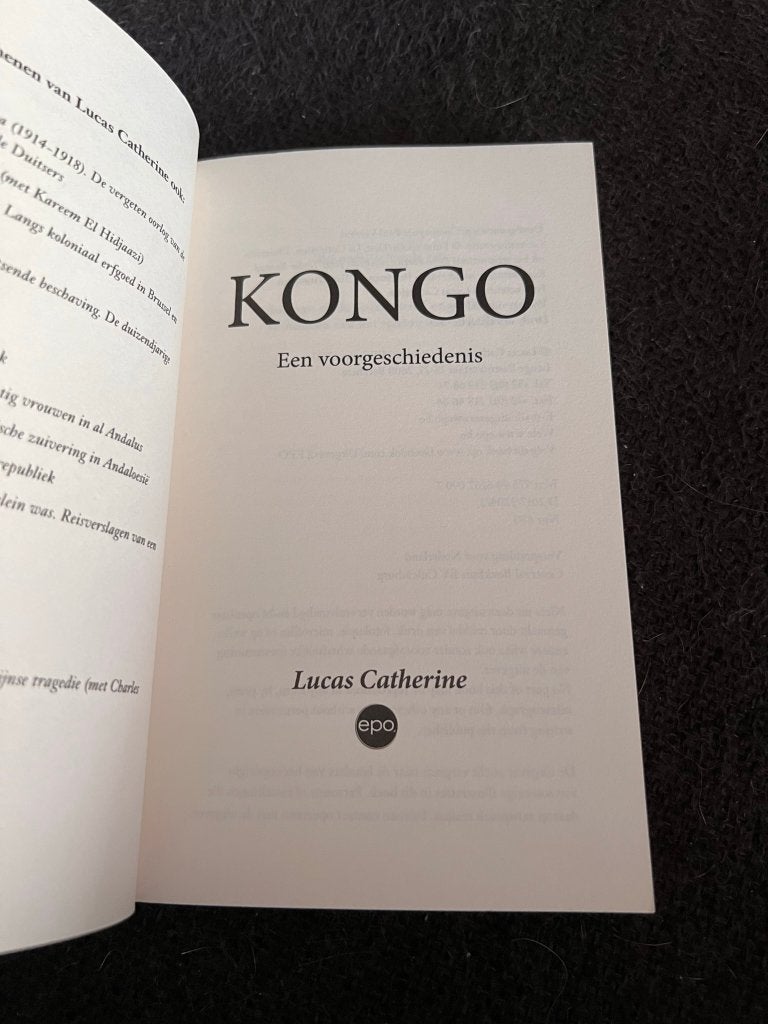 Kongo, een voorgeschiedenis - Lucas Catherine, Lucas Catherine, Enlèvement ou Envoi, Comme neuf, 15e et 16e siècles