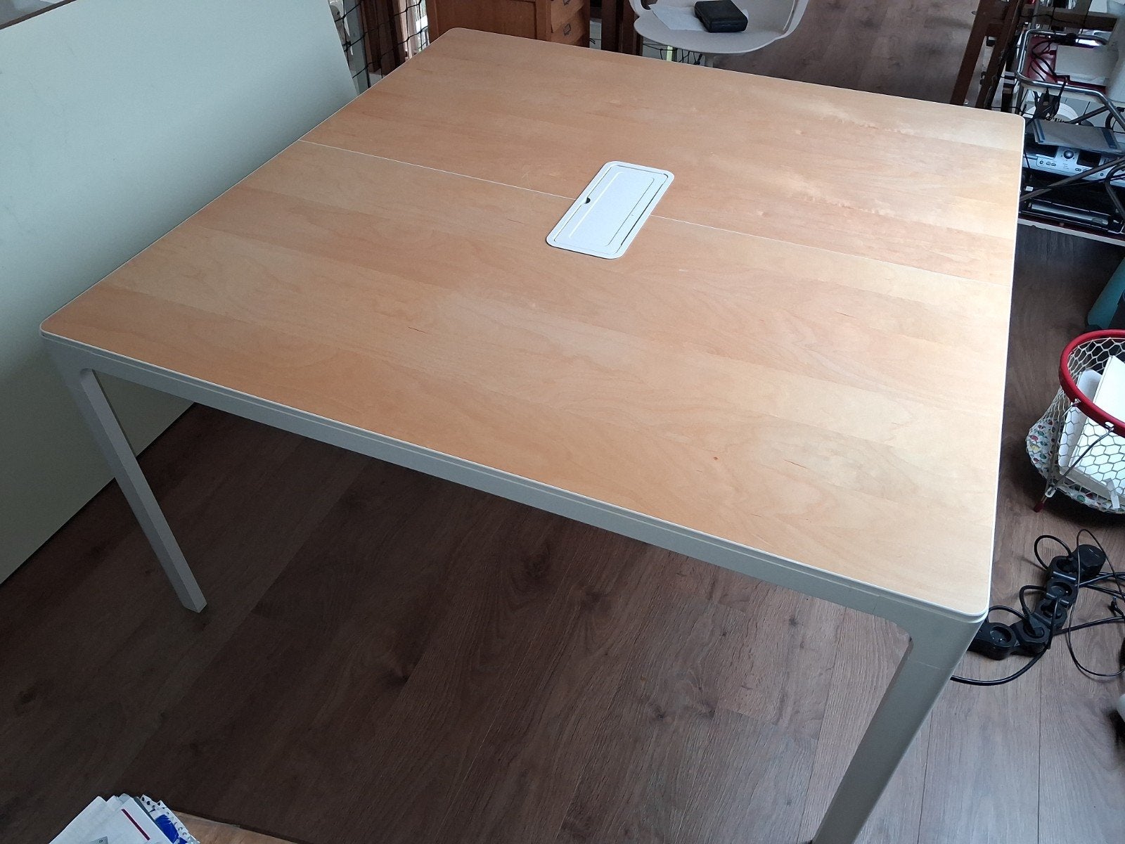 Ikea,  île de travail, Maison & Meubles, Métal, Bureau duo, Comme neuf, Enlèvement