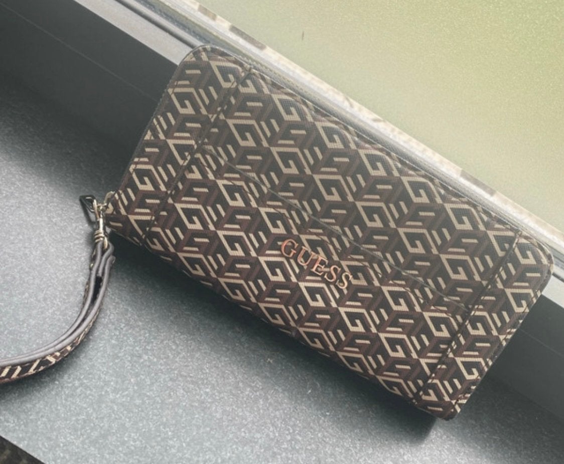 Grote portemonnee Guess, Handtassen en Accessoires, Portemonnees, Ophalen, Nieuw, Bruin, Guess