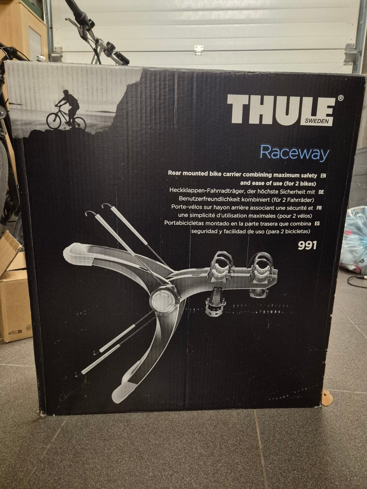 Thule Raceway 991, Enlèvement, 2 vélos, Comme neuf, Porte-hayon