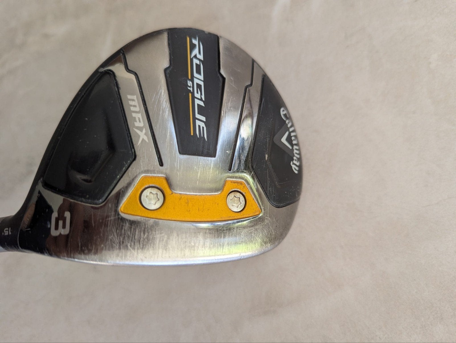 Callaway Rogue ST Max 3‑wood – 15 loft, Sport en Fitness, Golf, Ophalen, Gebruikt, Club, Callaway