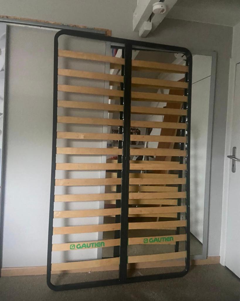 Lattenbodem twijfelaar, Maison & Meubles, Chambre à coucher | Matelas & Sommiers, Enlèvement, Comme neuf, Queen size