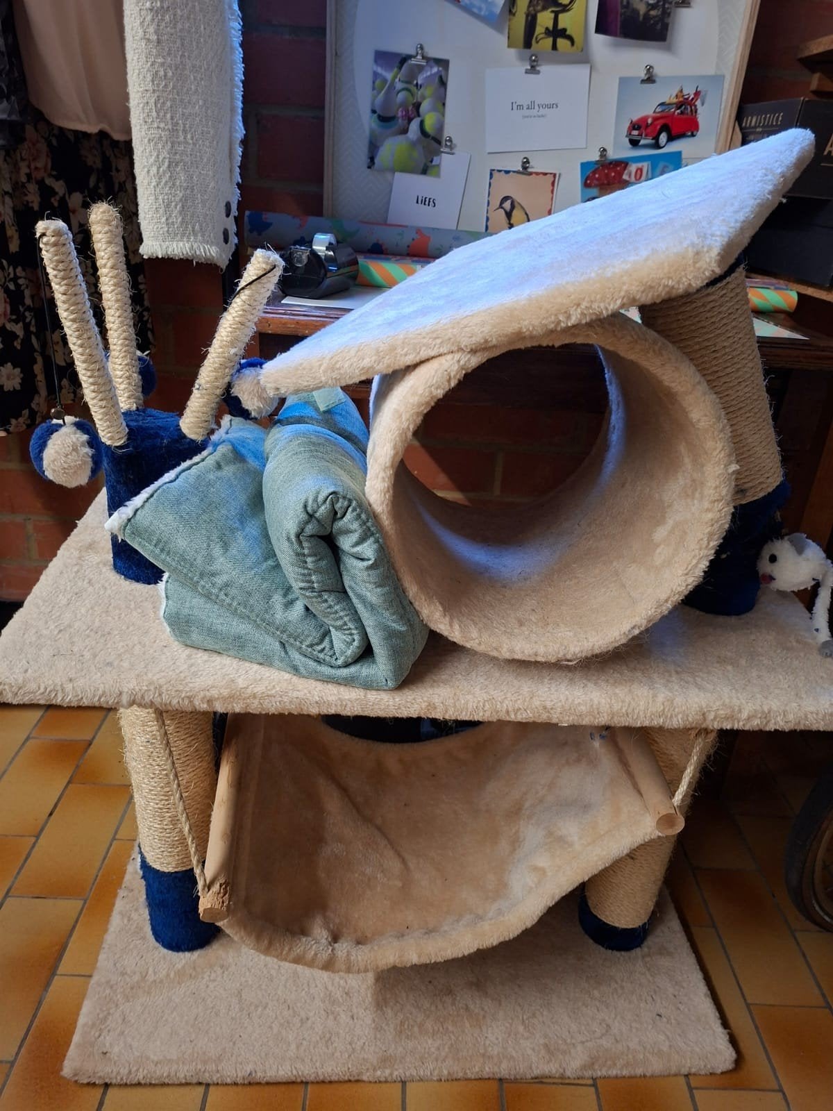 gratis kattenhuisje, Animaux & Accessoires, Meubles griffoirs pour chats, Enlèvement