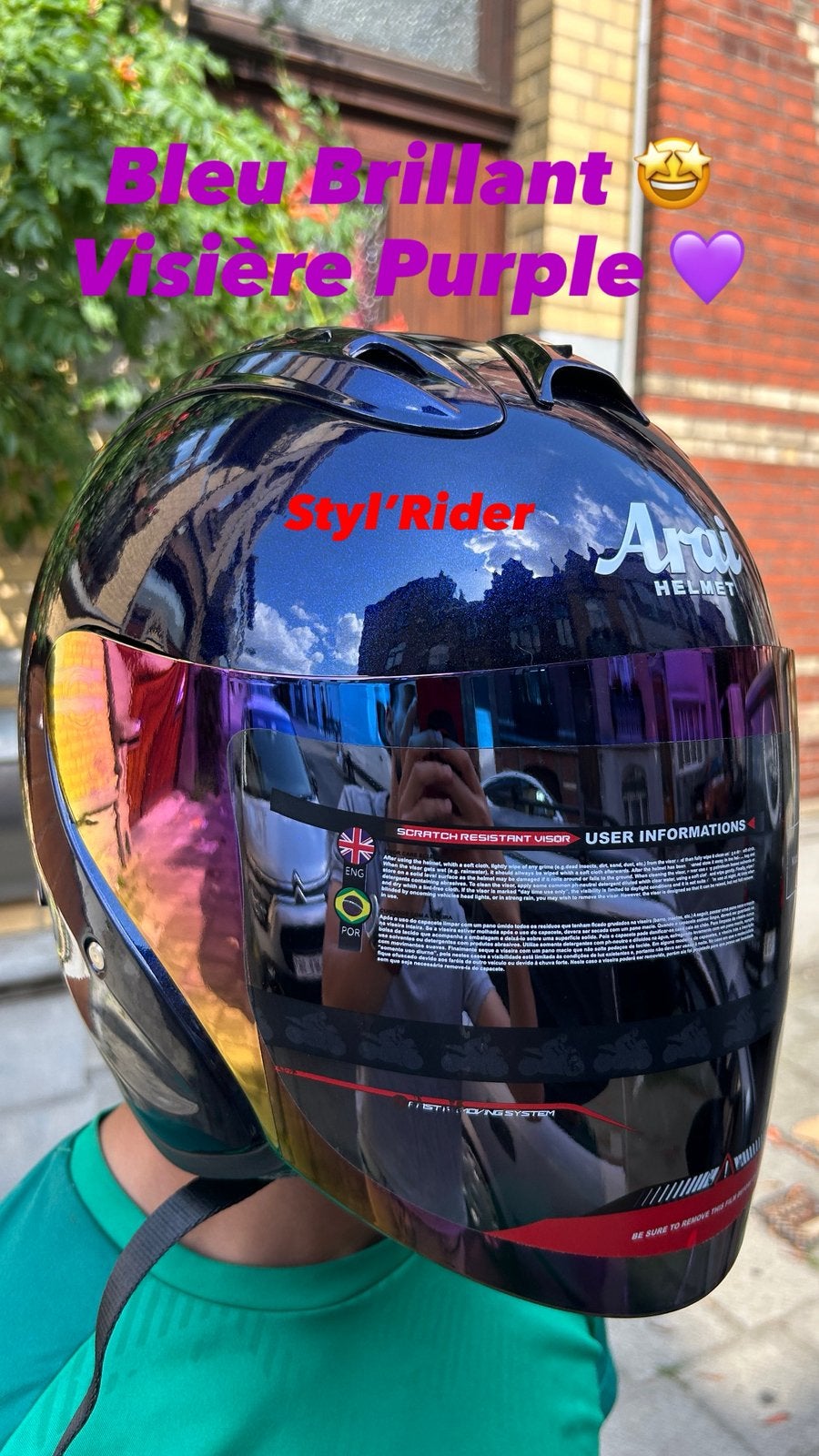 Casque arai 160€ neuf avec etuie jamais porte visiere dispo, Motos, Enlèvement, S, Arai