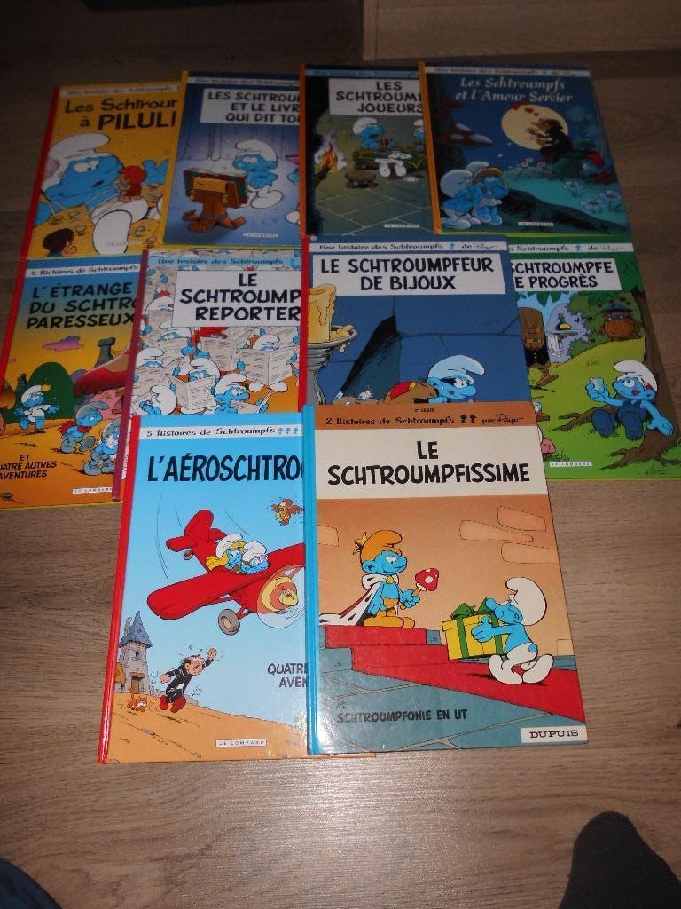 lot 10 anciennes bd " les schtroumpfs " de peyo, Livres, Enlèvement ou Envoi