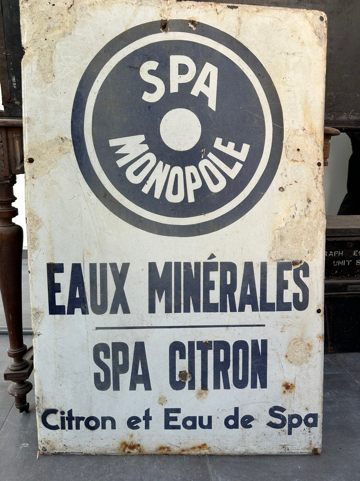 Plaque publicitaire SPA reine d epoque, Maison & Meubles, Accessoires pour la Maison | Tableaux à écrire & Proverbes, Enlèvement