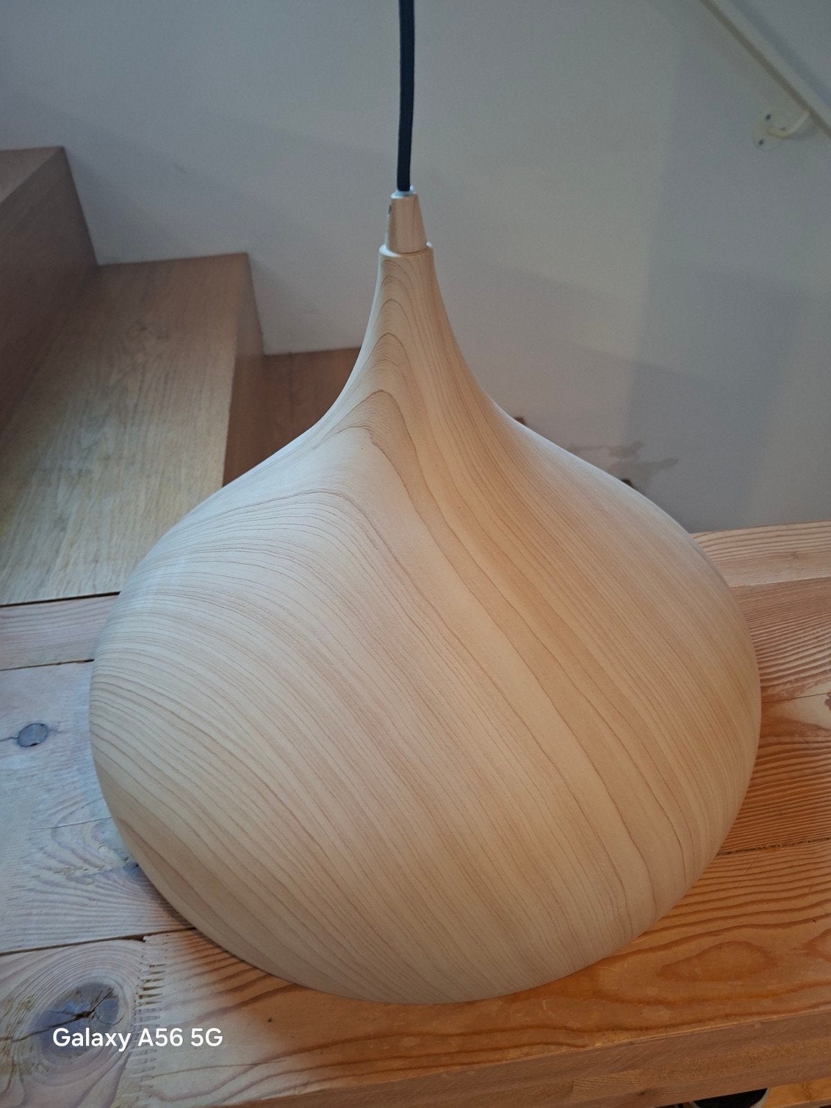 Suspension - Lucide Woody - D42cm - Lustre, Enlèvement, Comme neuf