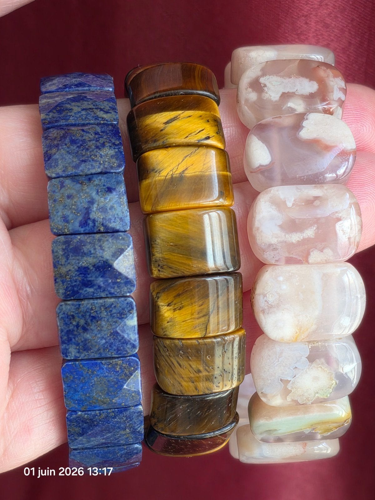 Bracelets élastiques en pierre naturelle, Enlèvement, Neuf, Autres matériaux, Avec pierre précieuse