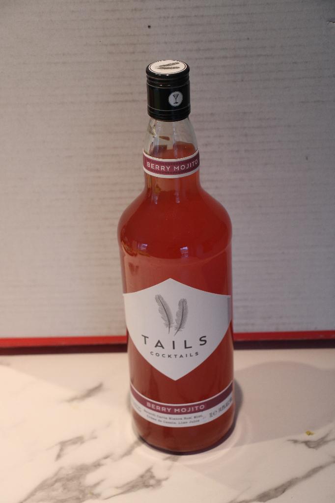 Tails Cocktails Berry Mojito 1L 14.9%, Ophalen, Nieuw, Overige typen, Vol