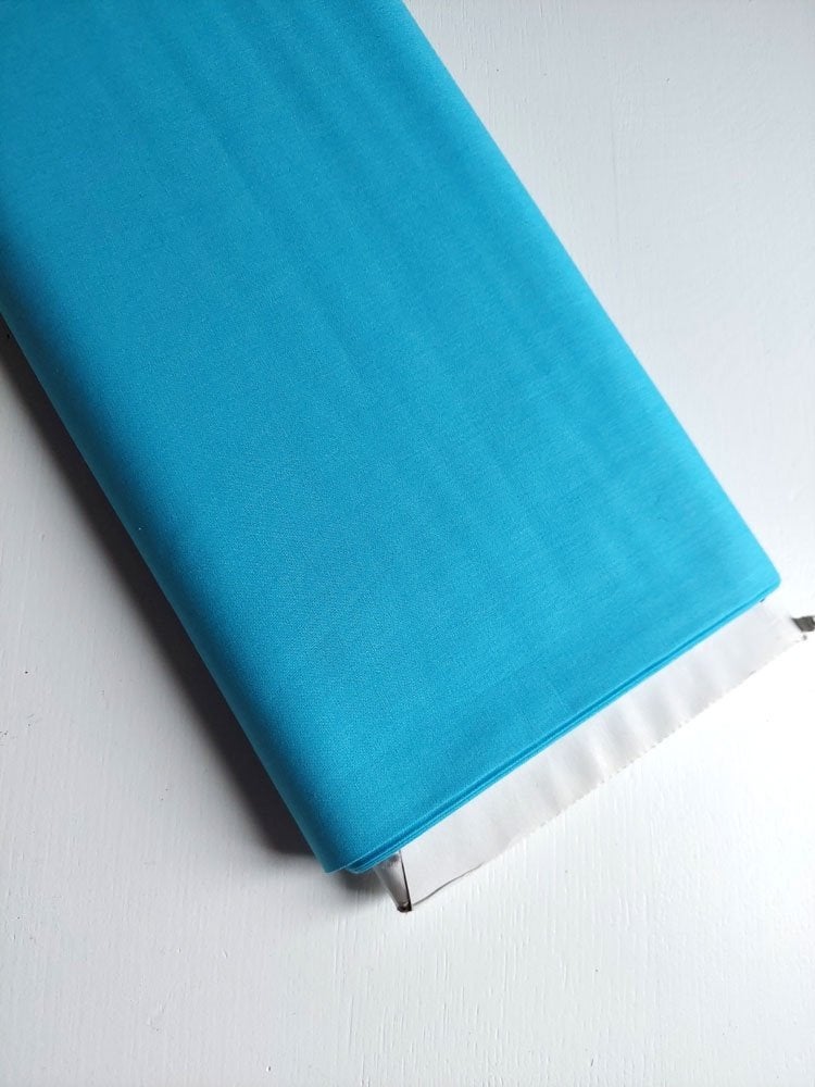 6234) katoen per meter effen blauw, Hobby en Vrije tijd, Blauw, 120 cm of meer, Nieuw, Ophalen of Verzenden