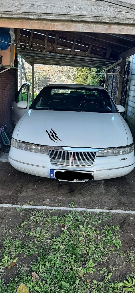 Lincoln Mark VIII 4.6i V8 van 1993 met 285pk Cobra motor, Auto's, Automaat, 4 zetels, Mark, Wit