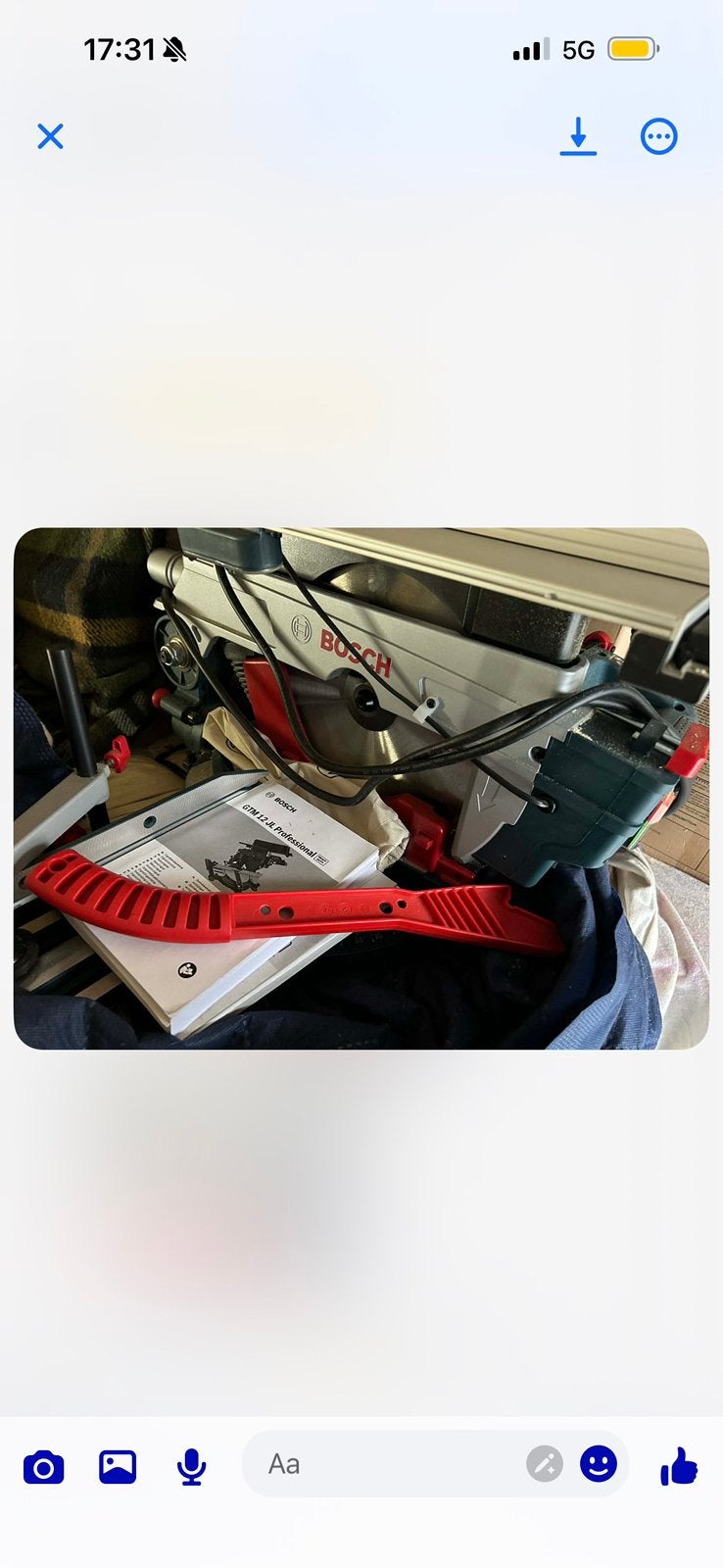 Scie à onglet Bosch neuve, Enlèvement ou Envoi, 1200 watts ou plus, 70 mm ou plus, Comme neuf
