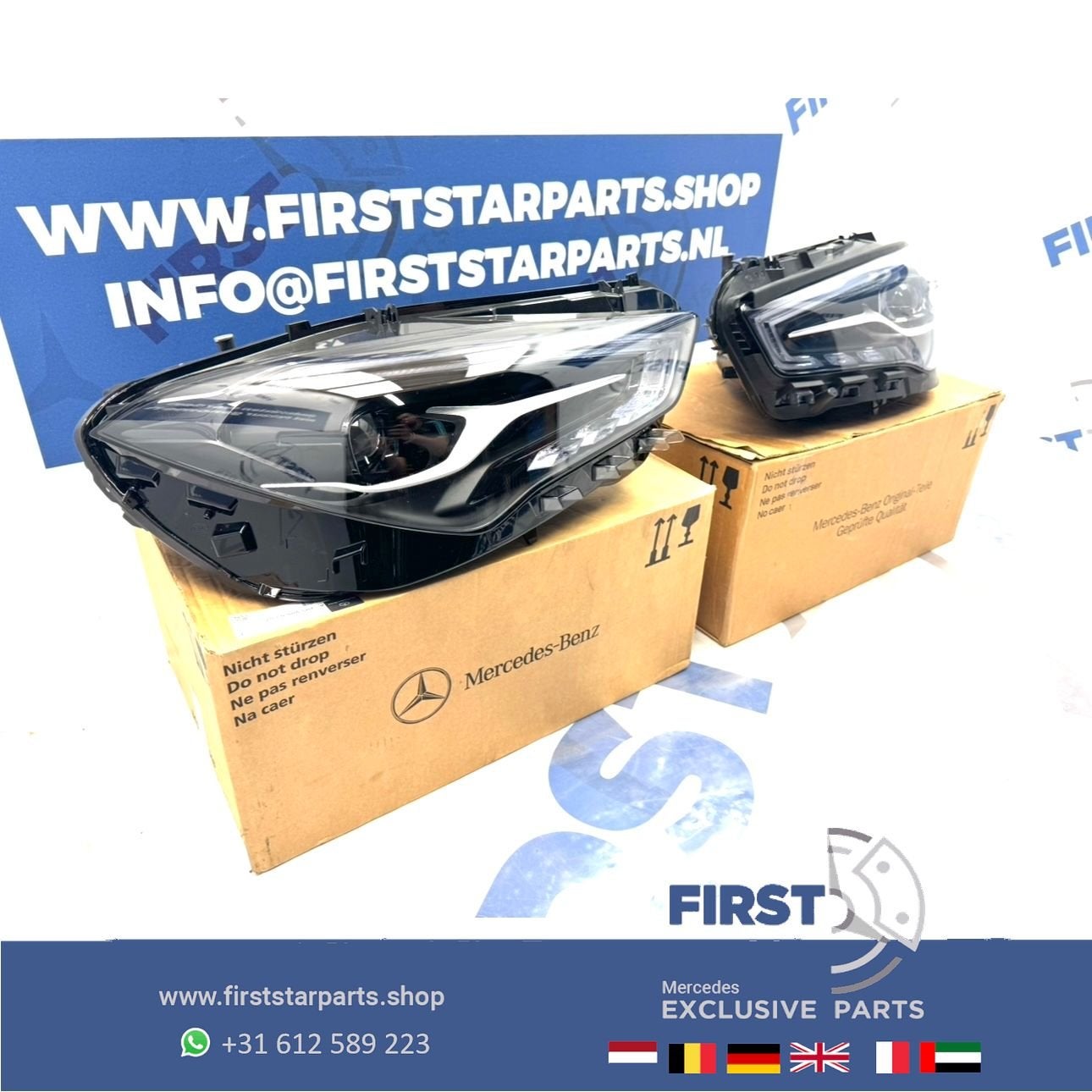 C118 W118 FACELIFT CLA LED MULTIBEAM KOPLAMPEN Mercedes 2022, Auto-onderdelen, Gebruikt, -, Ophalen of Verzenden, -