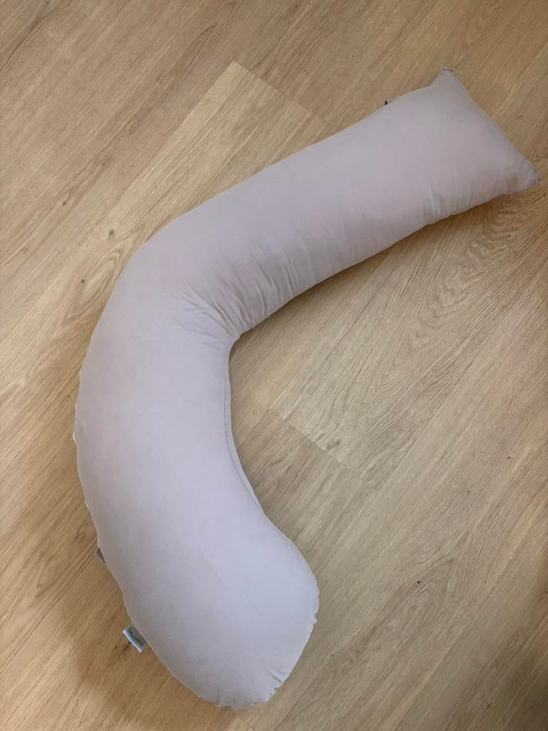 Zwangerschapskussen J-vorm 145cm, Enlèvement, Comme neuf, Gris