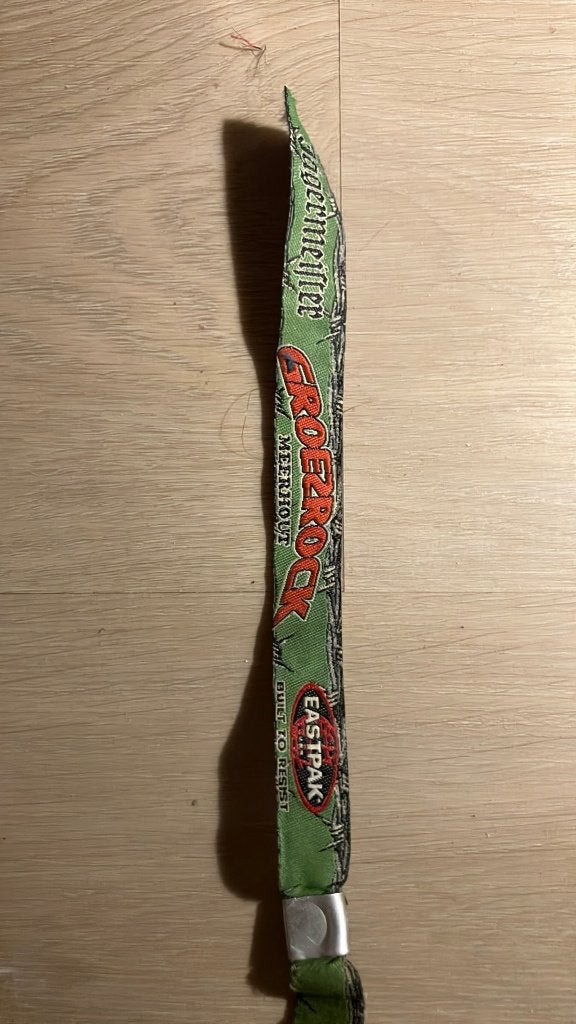 Festivalbandje groezrock meerhout, Ophalen of Verzenden, Gebruikt