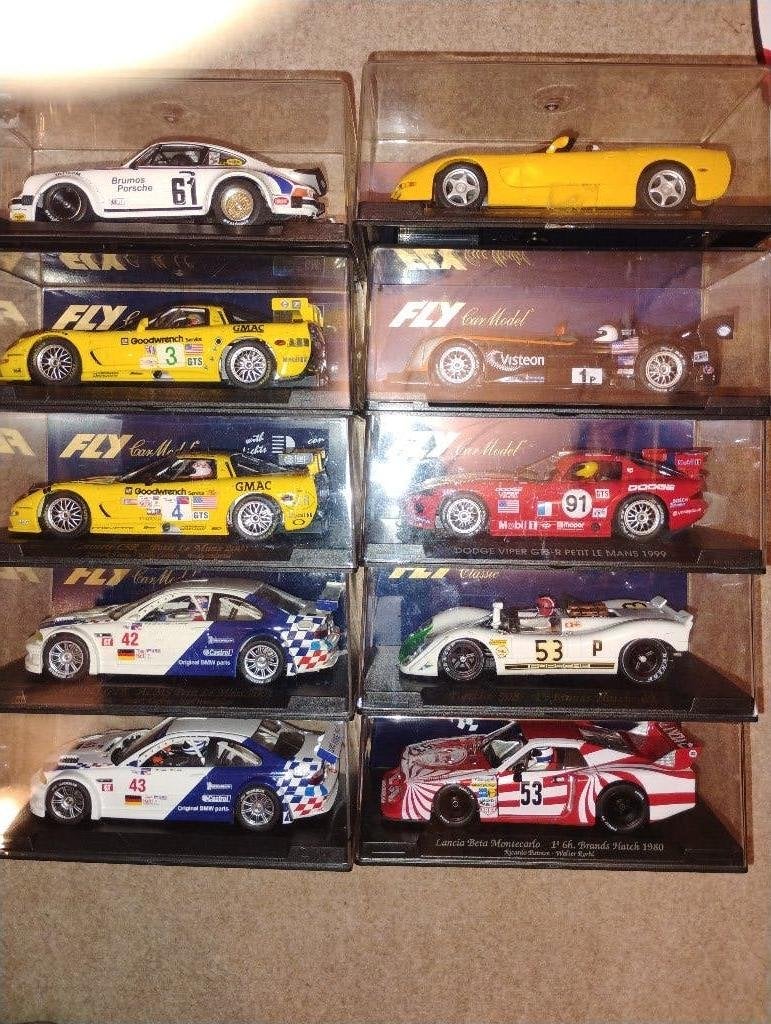 Lot 10 FLY-auto's naar keuze” (Scalextric, Ninco, Carrera), Overige merken, Racebaan, Ophalen of Verzenden, Zo goed als nieuw