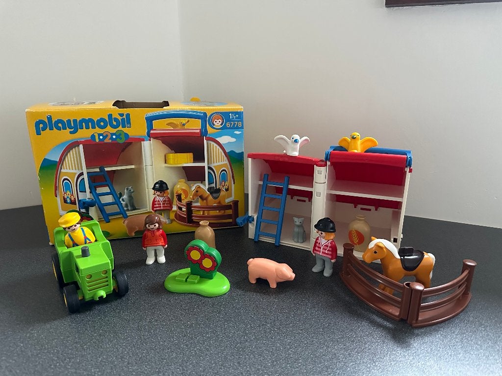 Playmobil 6778 ferme transportable en excellent état, Enlèvement ou Envoi, Utilisé, Kit complet