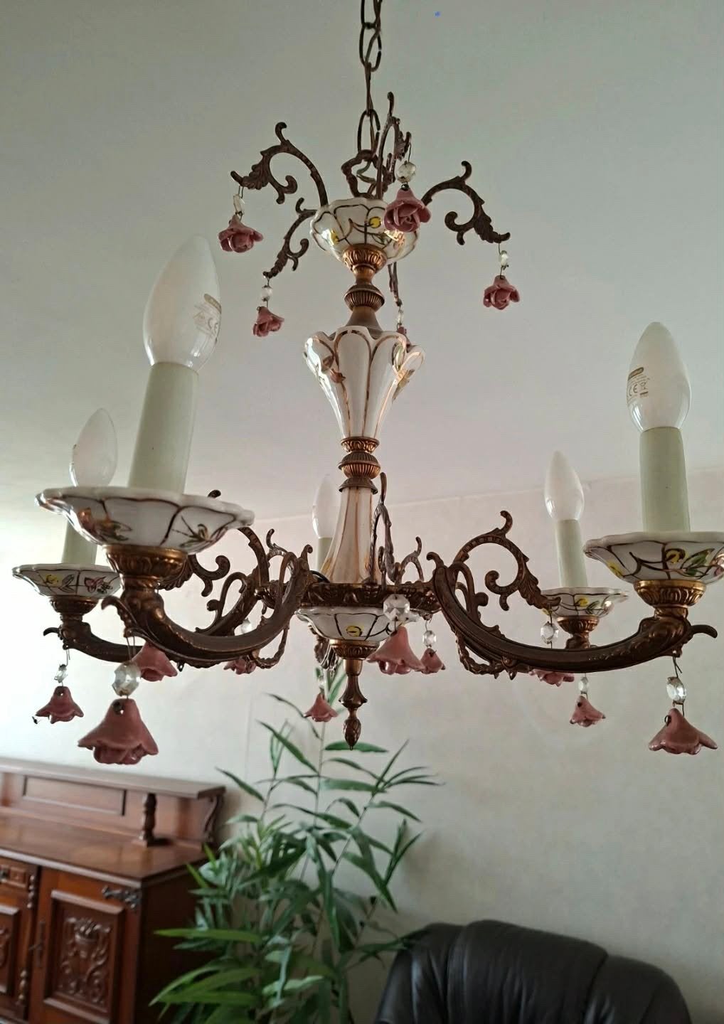 Koper luster, Antiek en Kunst, Antiek | Verlichting, Ophalen