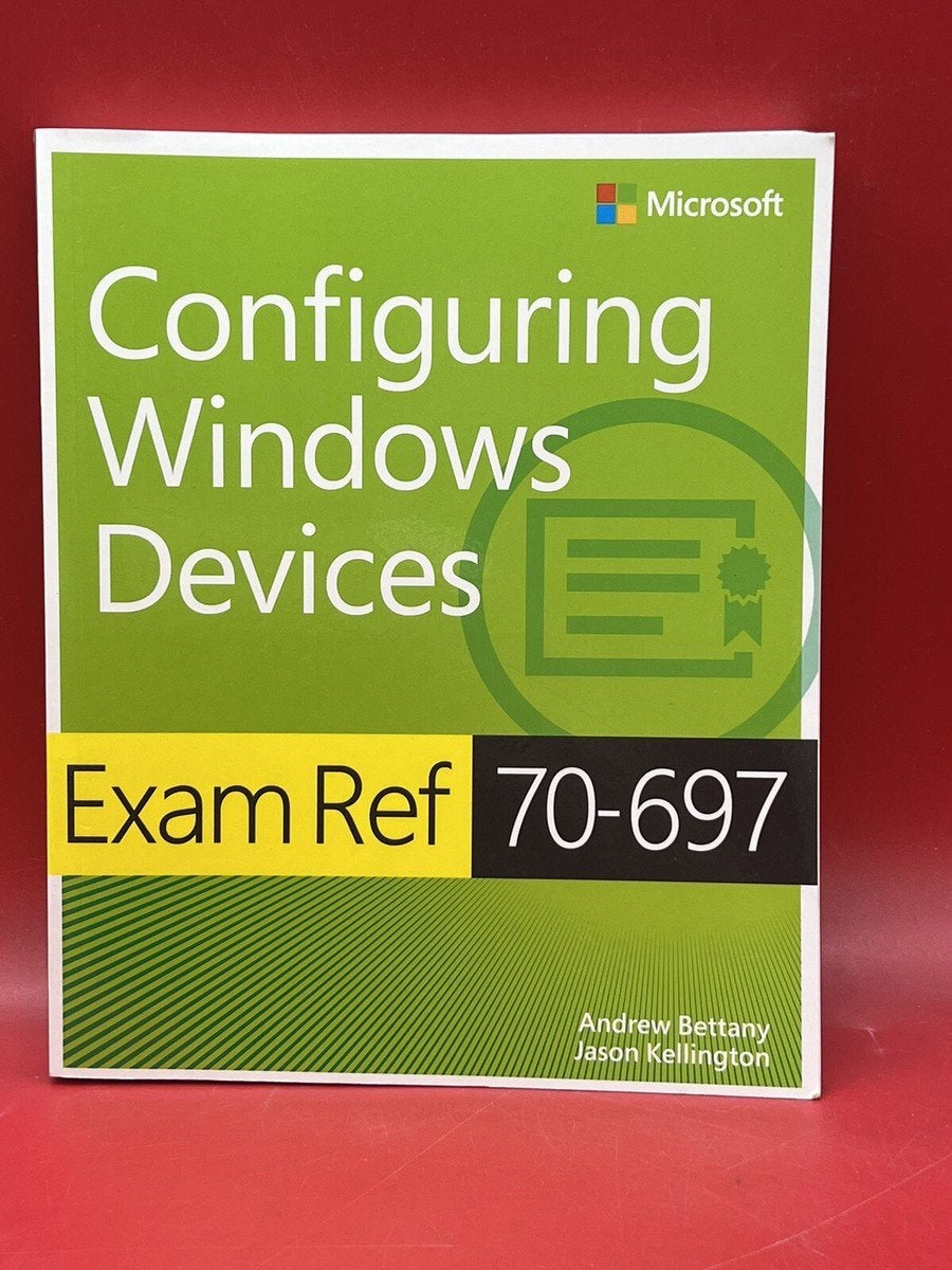 Examen de configuration des appareils Windows Ref 70-697, Enlèvement ou Envoi, Comme neuf