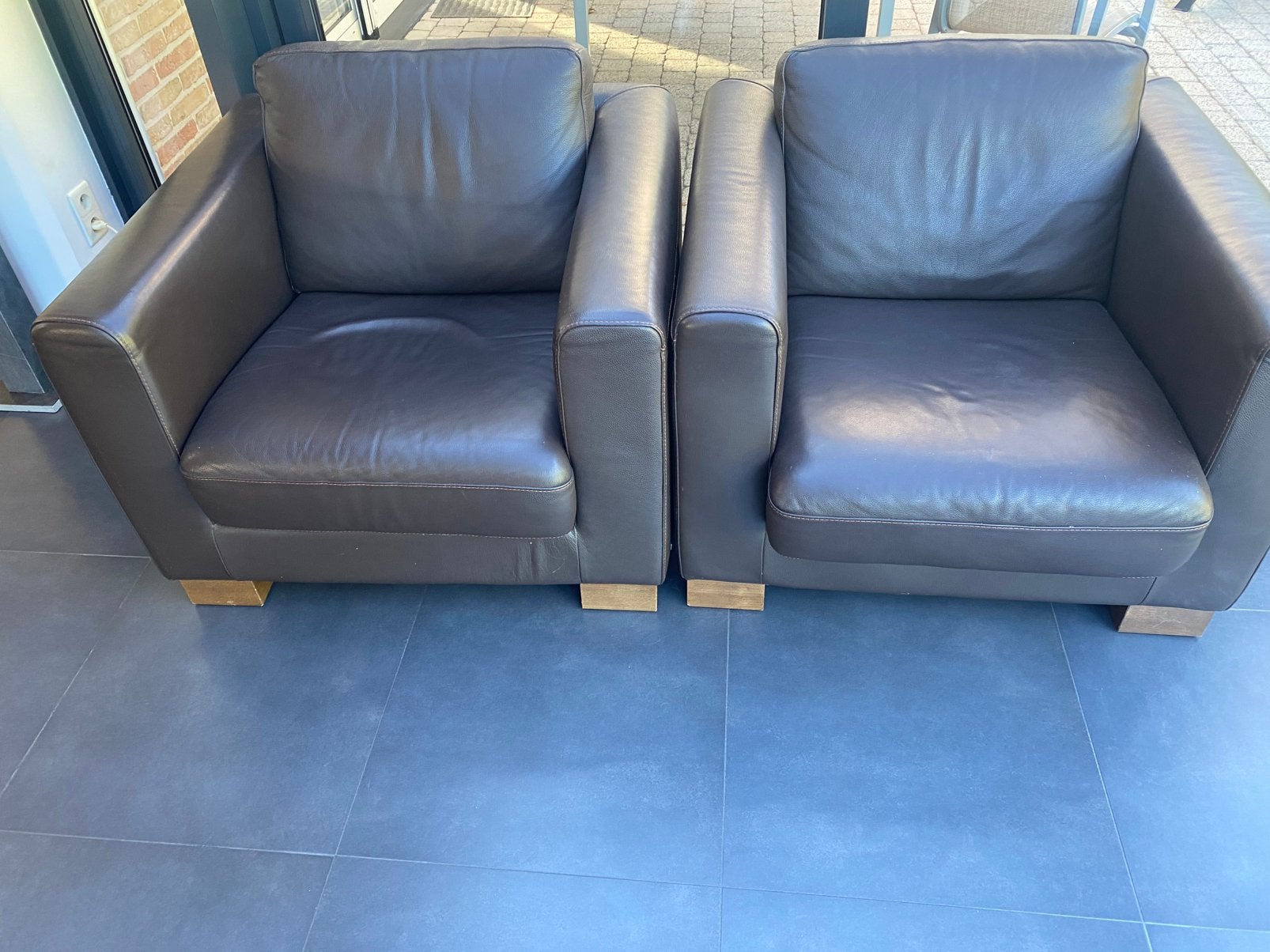 2x zetel eenzit, Huis en Inrichting, Ophalen, Zo goed als nieuw