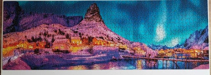 Puzzle Île Lofoten 1000 pièces, Hobby & Loisirs créatifs, Enlèvement, 500 à 1500 pièces, Comme neuf, Puzzle