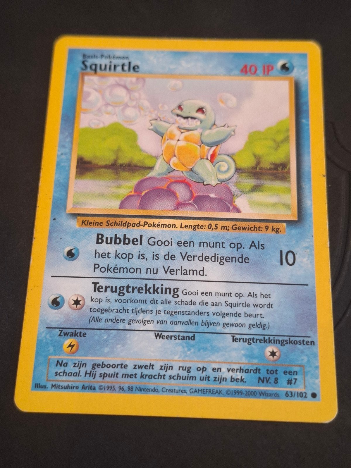 Squirtle 63/102 — Set de base original néerlandais Pokémon C, Enlèvement ou Envoi
