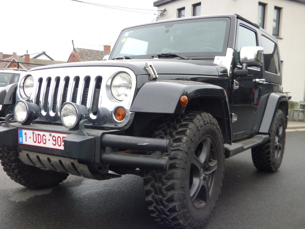 Jeep wrangler jk Black 2.8 diesel, Auto's, Automaat, Zwart, Zwart, Leder
