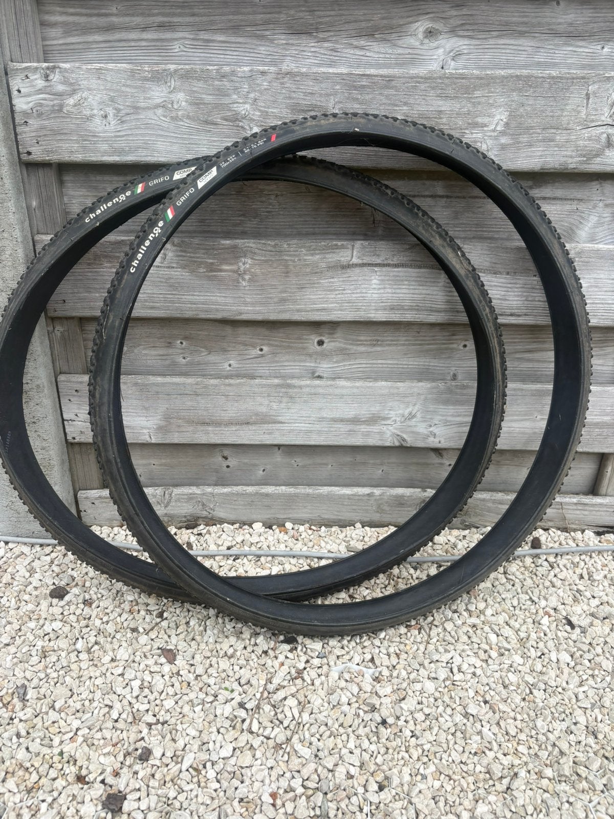 2x challenge grifo comp buitenband, Fietsen en Brommers, Ophalen, Gebruikt, Gravelbike, Band