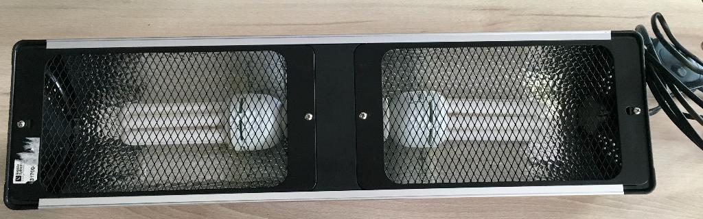 Eclairage volière ( Rampe double ampoules), Dieren en Toebehoren, Vogels | Toebehoren, Ophalen, Gebruikt, Kooi-accessoires