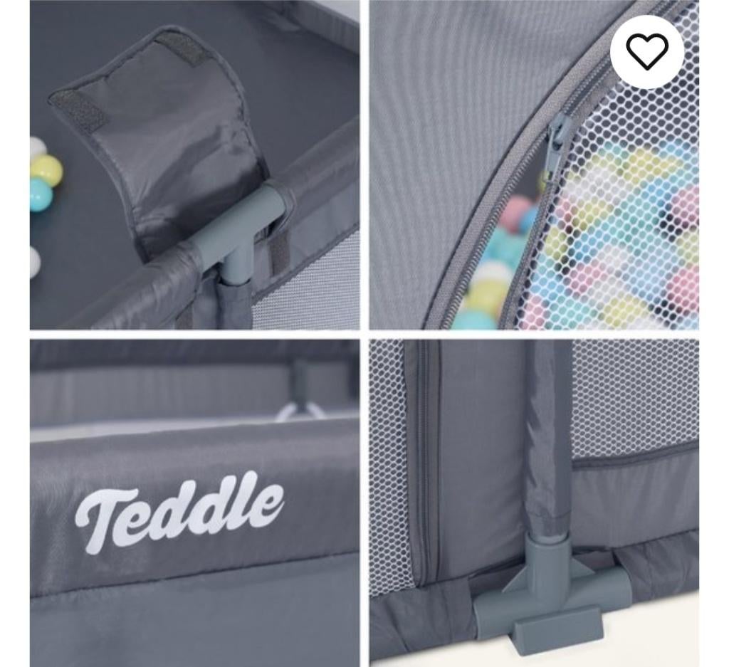 Teddle Grondbox voor baby's en peuters, Kinderen en Baby's, Babyparken, Ophalen, Zo goed als nieuw, Rechthoekig